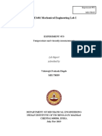 ME3481 Mechanical Engineering Lab I: Experiment #T3 Temperature and Viscosity Measurements