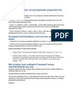 Maps of Indicators of Soil Hydraulic Properties For Europe