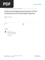 Prediction of Engineering Properties of Fine-Grained Soils From Their Index Properties