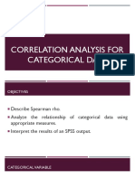 Correlation Analysis For Categorical Data