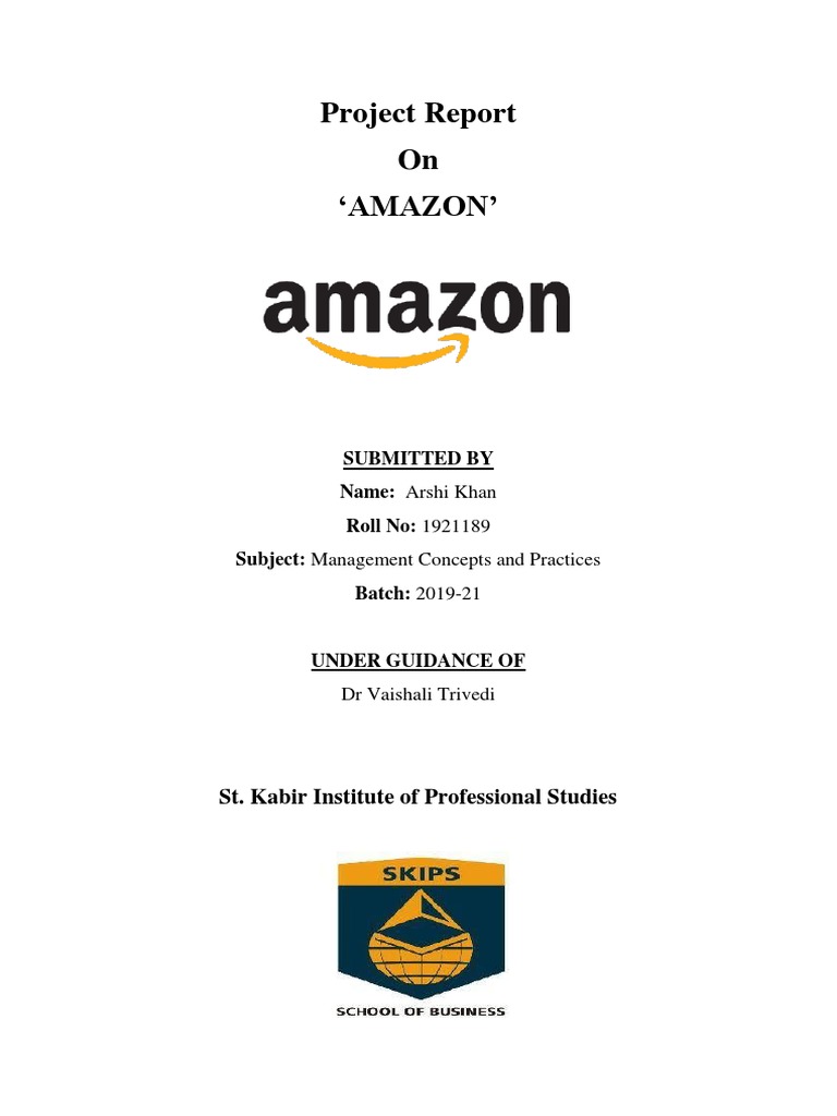 Management Concepts of Amazon | PDF | Strategic Management | Amazon Web ...