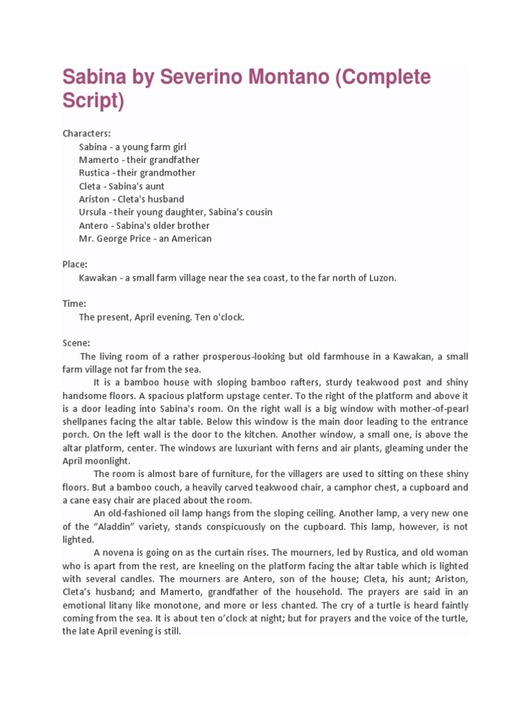 Sabina by Severino Montano | PDF | Love