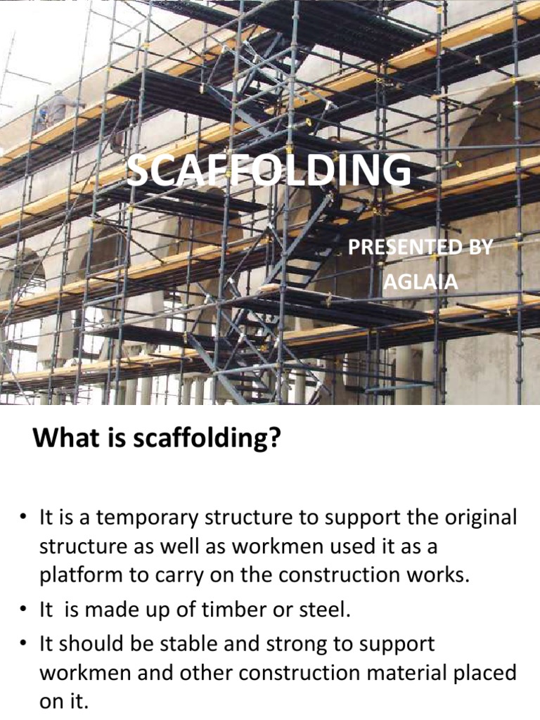 Scaffoldings 190603112331 PDF | PDF | Scaffolding | Economic Sectors