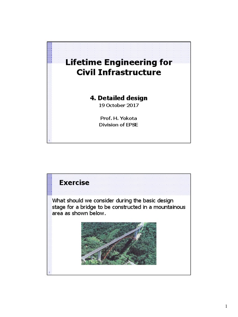 Lifetime Engineering For Civil Infrastructure: Exercise | PDF ...