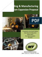 Welding & Manufacturing Program Expansion Proposal