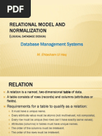 Relational Model and Data Normalization