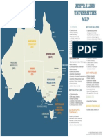 Australia Map With Uni Locations - PRINT PDF