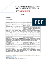 Dich Highlight T V NG Cambridge Ielts 13 Listening - by Ngocbach PDF