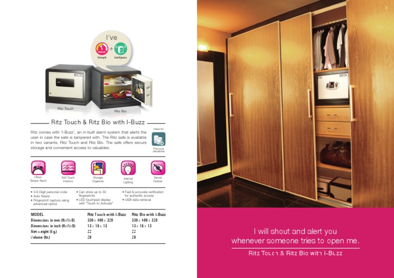Ritz Bio & Touch Safe Features | PDF