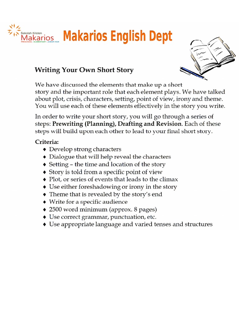 Short Story Building and Rubric | PDF | Narration | Narrative