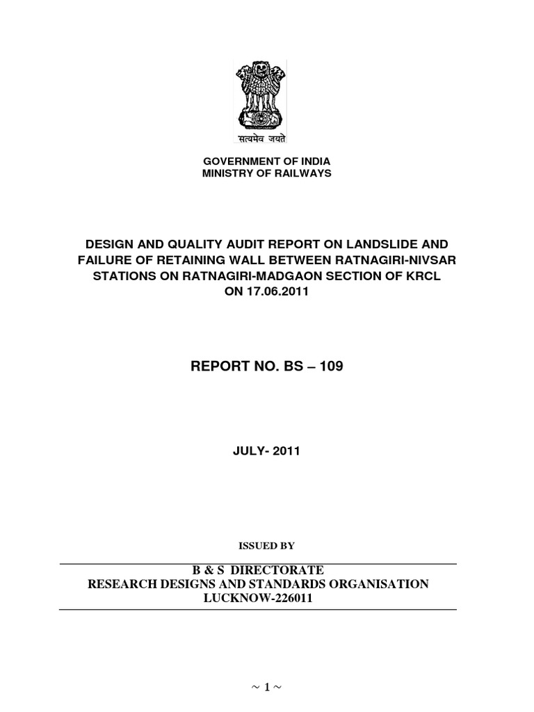 Analysis of Failure of Retaining Wall PDF Drainage Soil