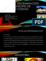 Tipos de Discriminación en El Municipio de Agustín Codazzi