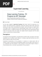 Artificial Neural Network Supervised Learning