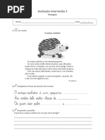 Português 1.º ano - 3.º período - ficha intermédia