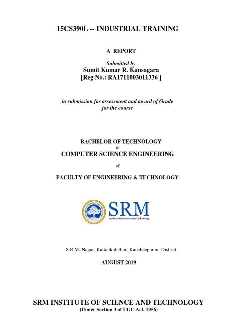 Industrial Training Report | PDF | Java Script | Search Engine Optimization
