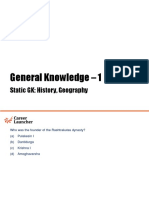 GK 1 Static GK History & Geography