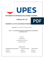University of Petroleum & Energy Studies: Property Law Inc - Transfer of Property Act & Ea