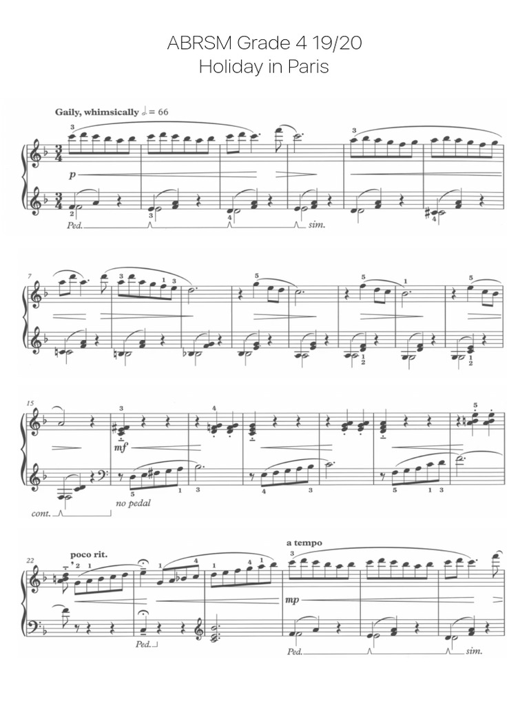 Holiday In Paris Grade 4 Pdf