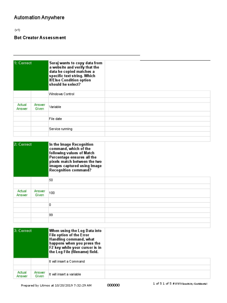 Bot Creator Assessment Overview | PDF | Sensitivity And Specificity ...