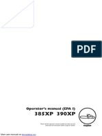 385XP 390XP: Operator's Manual (EPA I)