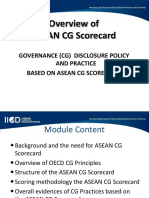 Overview of ASEAN CG Scorecard