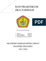 Makalah Praktikum Fisika Farmasi