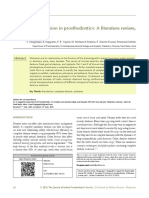 Concepts of Occlusion in Prosthodontics: A Literature Review