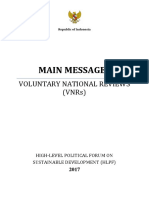 Pesan Utama Voluntary National Review VNR 2017 PDF