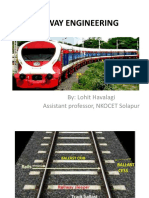 Railway Engineering: Assistant Professor, NKOCET Solapur