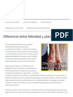 ¿Cual Es La Diferencia Entre Alegría y Placer - PDF