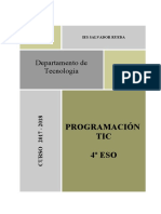 Programación Tic 4º ESO 2017-2018