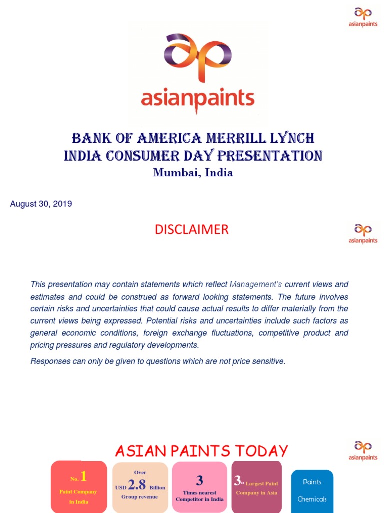 Asian Paints: Market Leadership Overview | PDF | Retail | Economic Growth