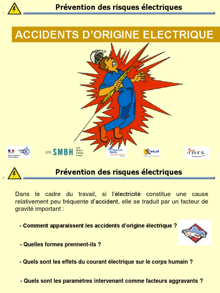 Risques électriques et prévention au travail | PDF | Électricité ...