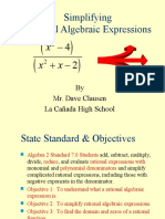 Rational Algebraic Expression