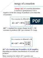 Free Energy of A Reaction