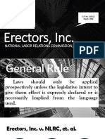 Erectors, Inc. V NLRC