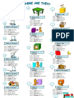 Prepositions of Place Tests - 36742