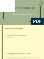 Analisis Keputusan Menggunakan Metode MCDM