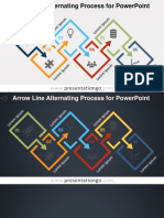 Arrow Line Alternating Process For Powerpoint: Presentationgo