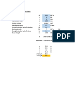 Plate Section Strength Calculation