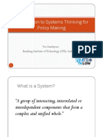 Systems Thinking For Policy Making (Intro) 2019