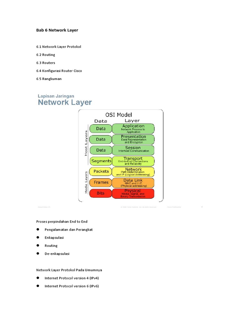 Bab 6 Network Layer | PDF