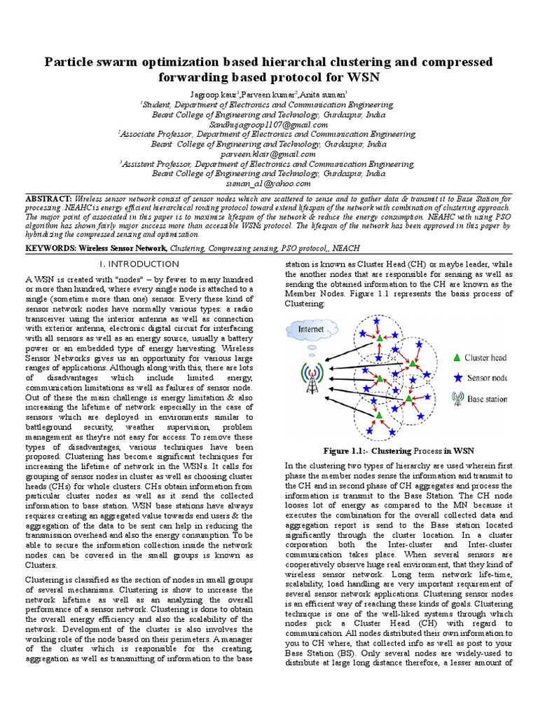 3.WSN Research Paper | PDF | Wireless Sensor Network | Computer Cluster