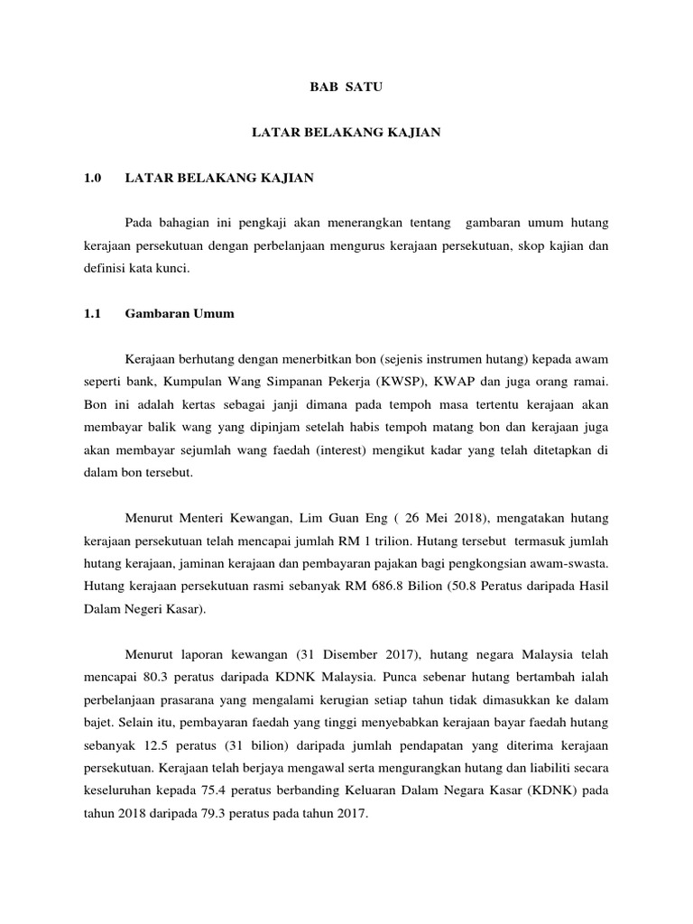 Bab 1 Latar Belakang Kajian Pdf