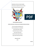 Informe de práctica de Física Mecánica sobre propagación de errores