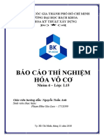 BÁO CÁO THÍ NGHIỆM HÓA VÔ CƠ ĐẠI HỌC BÁCH KHOA TPHCM