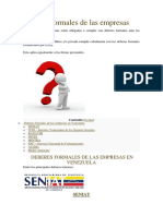 Deberes de Las Empresas Venezuela 2019