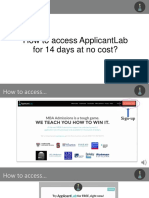 How To Access ApplicantLab For 14 Days PDF