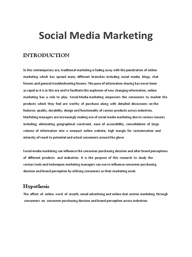 Social Media Marketing Insights and Impact | PDF | Social Media ...