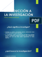 Introducción a La Investigación